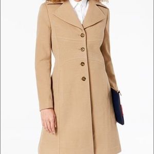 Tommy Hilfiger Wool Camel Coat